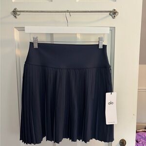 ALO Yoga NWT Navy Grand Slam Tennis Skirt